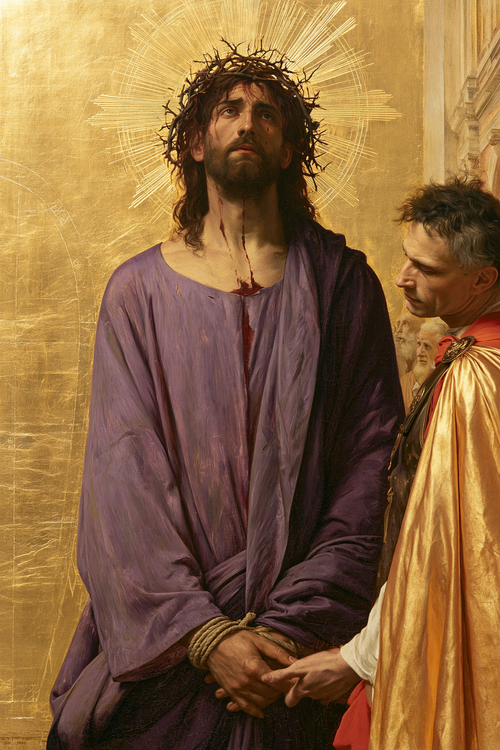 Ecce Homo — Sacré doré · Portrait n° 14 — art chrétien