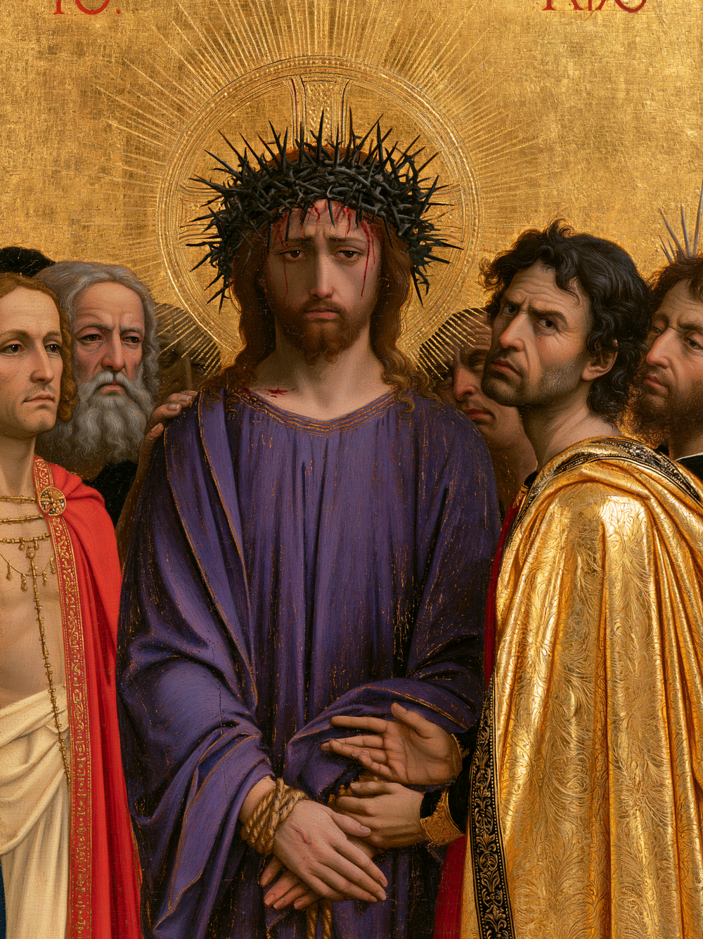 Ecce Homo — Sacré doré · Portrait n° 17 — art chrétien