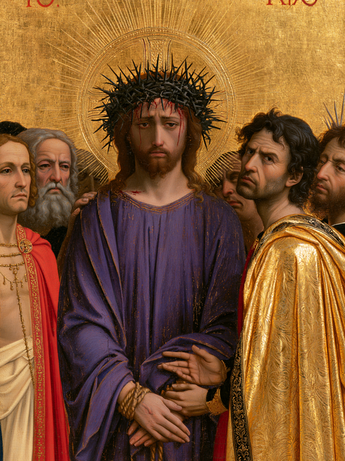 Ecce Homo — Sacré doré · Portrait n° 17 — art chrétien