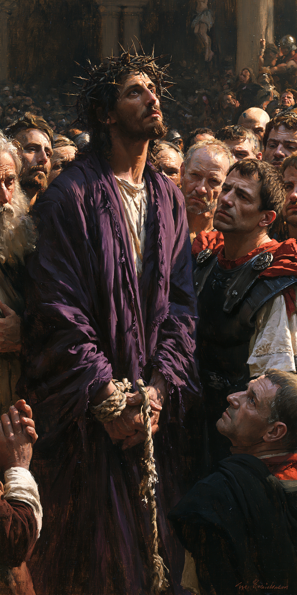 Ecce Homo — Silence sacré · Portrait n° 4 — aperçu de la finition sélectionnée