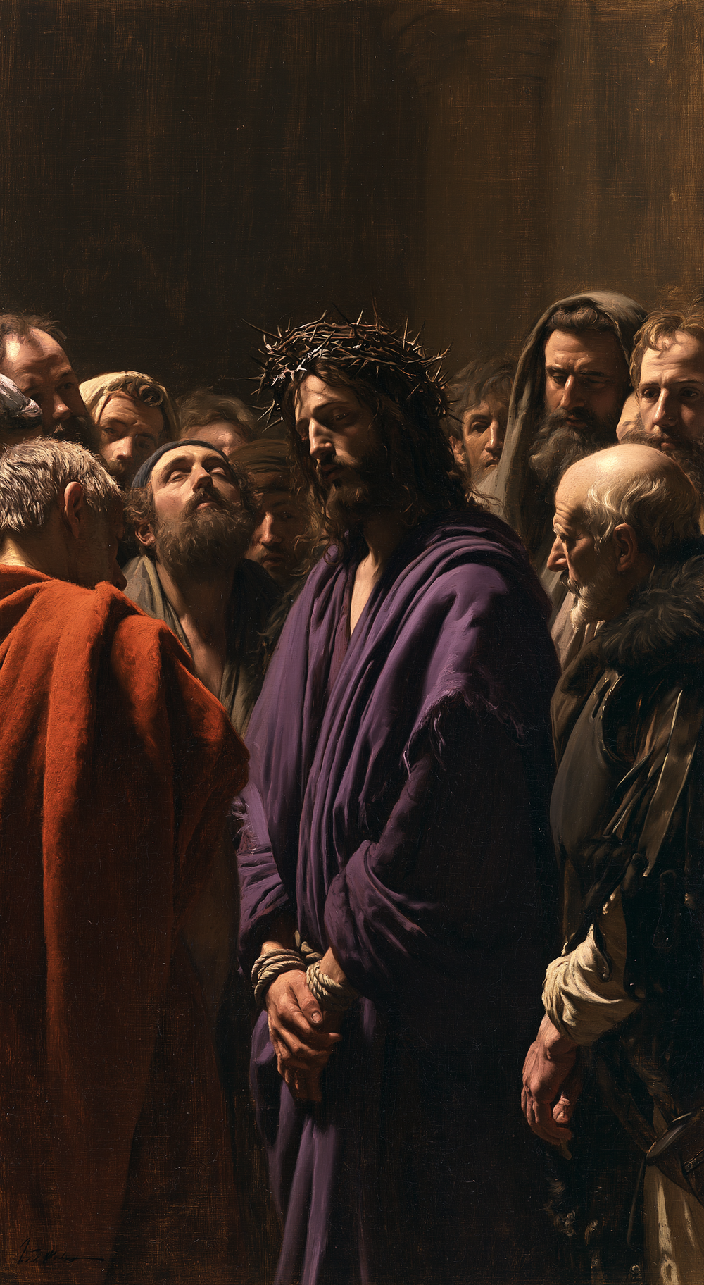 Ecce Homo — Silence sacré · Portrait n° 7 — art chrétien