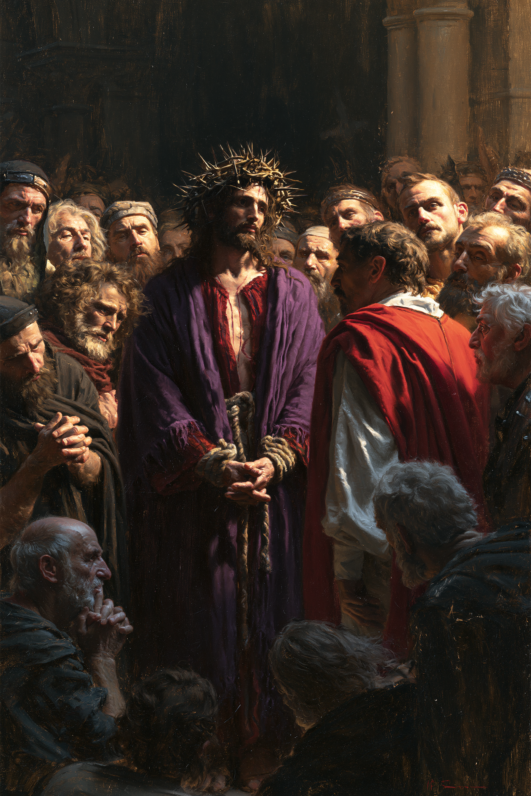 Ecce Homo — Silence sacré · Portrait n° 15 — aperçu de la finition sélectionnée