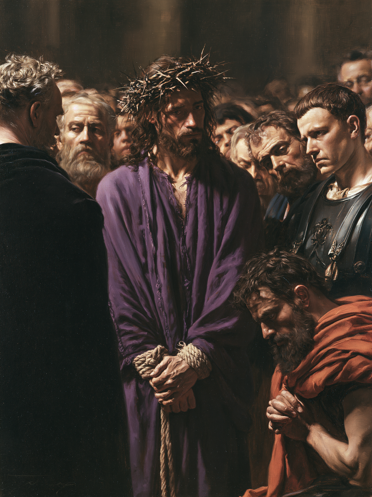 Ecce Homo — Silence sacré · Portrait n° 16 — aperçu de la finition sélectionnée