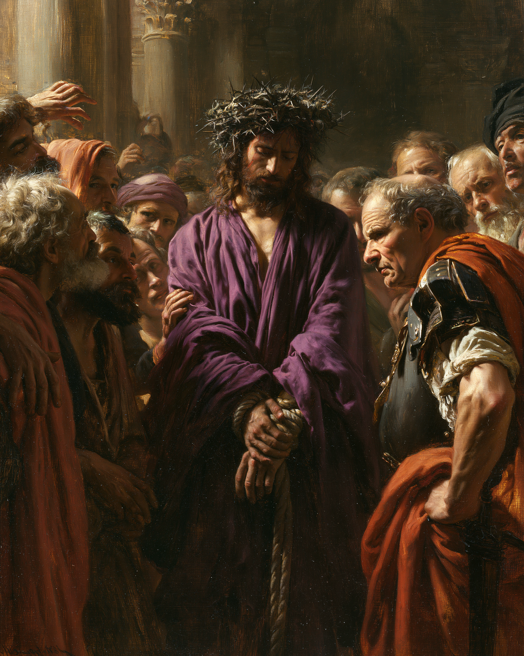 Ecce Homo — Silence sacré · Portrait n° 19 — aperçu de la finition sélectionnée