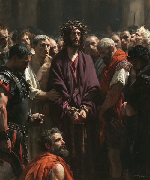 Ecce Homo — Silence sacré · Portrait n° 24 — art chrétien