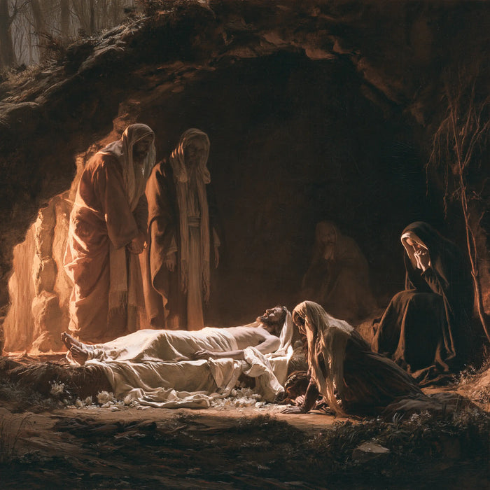 La Mise au tombeau du Christ — L’Adieu sous la voûte irrégulière