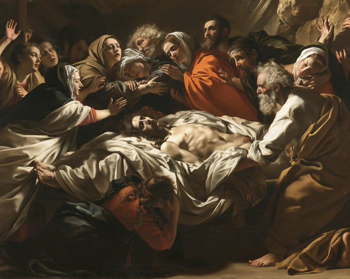 La Mise au tombeau du Christ — Le Blanc porté sous les mains levées