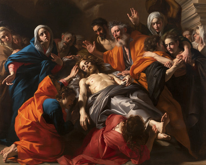 La Mise au tombeau du Christ — Le Chagrin aux plis de vermillon