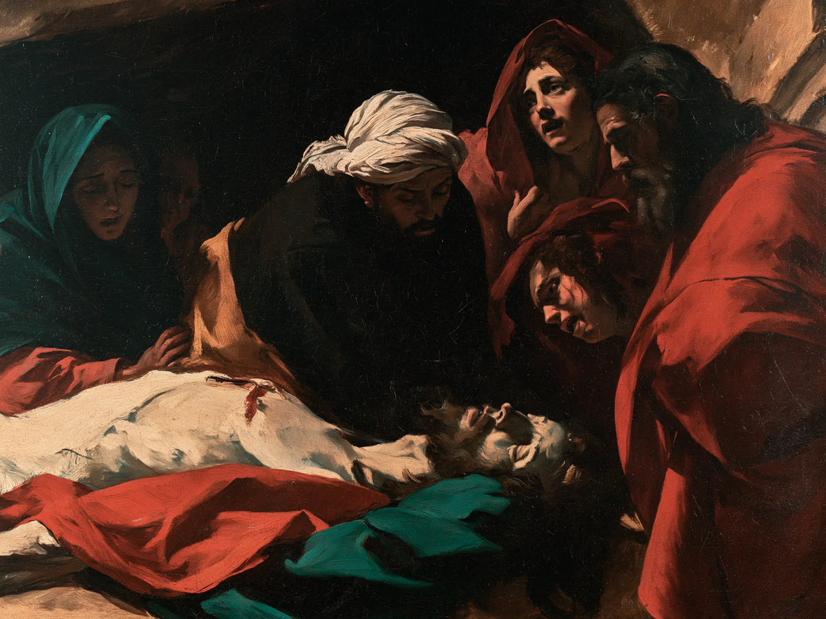 La Mise au tombeau du Christ — Le Turban blanc auprès du dernier souffle
