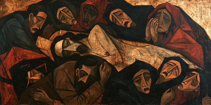La Mise au tombeau du Christ — Le Corps au milieu des regards clos