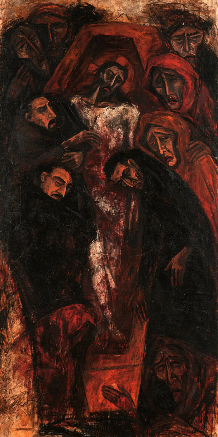 La Mise au tombeau du Christ — Le Corps dans la nuit striée