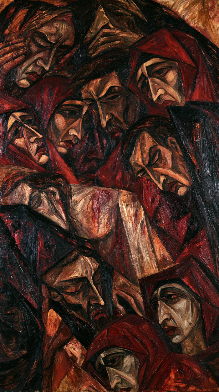 La Mise au tombeau du Christ — La Mosaïque sombre des pleurs