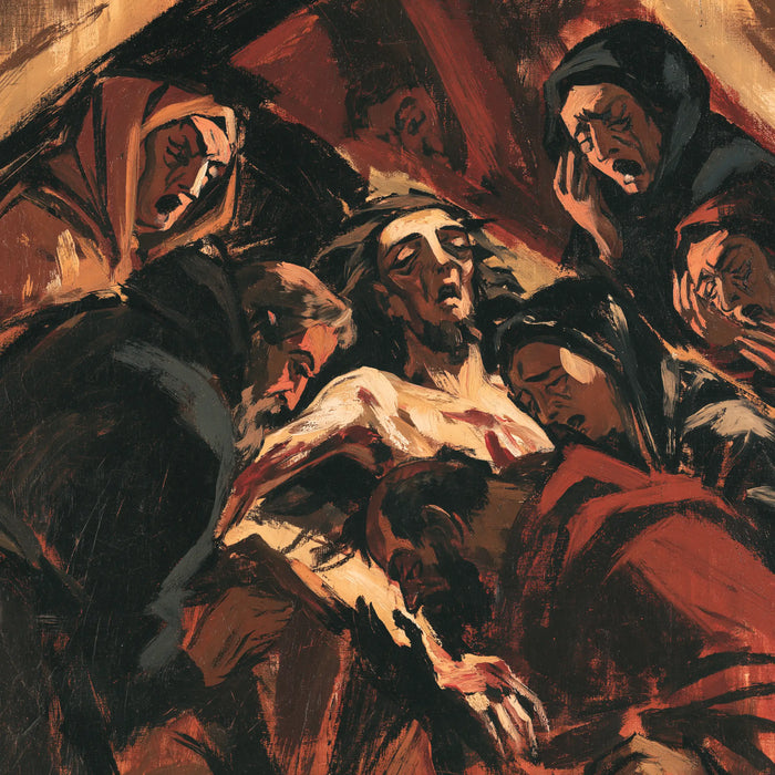 La Mise au tombeau du Christ — Les Mains dans la ronde écarlate
