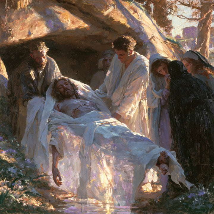 La Mise au tombeau du Christ — Les Reflets mauves du linceul