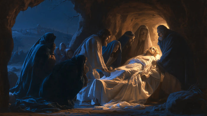 La Mise au tombeau du Christ — La Veille au fond du bleu