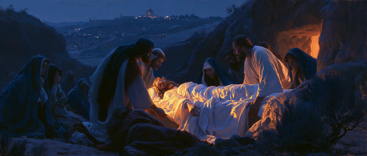 La Mise au tombeau du Christ — Le Dernier Repos devant les collines