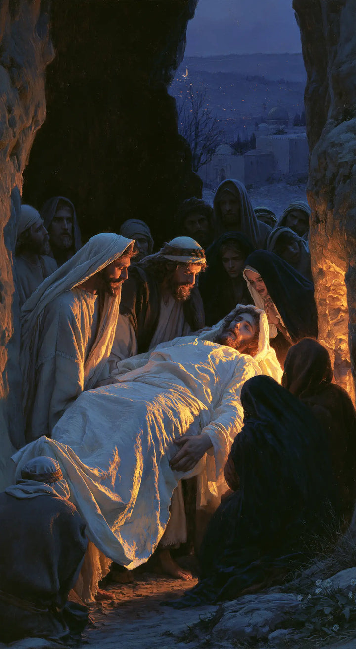 La Mise au tombeau du Christ — Le Passage au cœur de la faille bleue