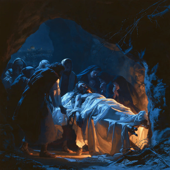 La Mise au tombeau du Christ — La Veille au seuil de l’azur profond