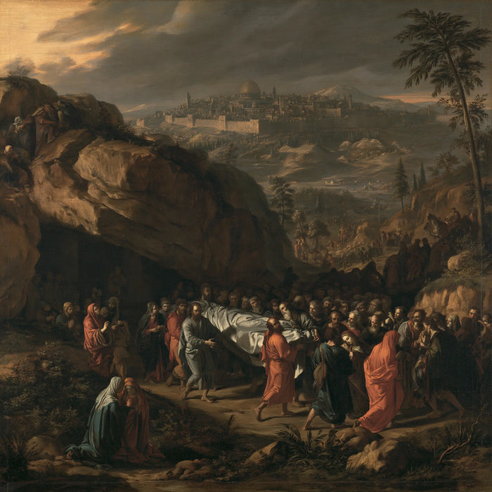 La Mise au tombeau du Christ — Le Repos sous la ville au ciel de cendre