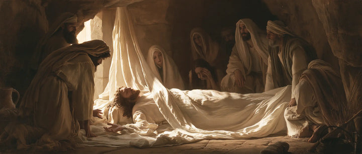 La Mise au tombeau du Christ — Le Voile vertical dans le rayon du jour