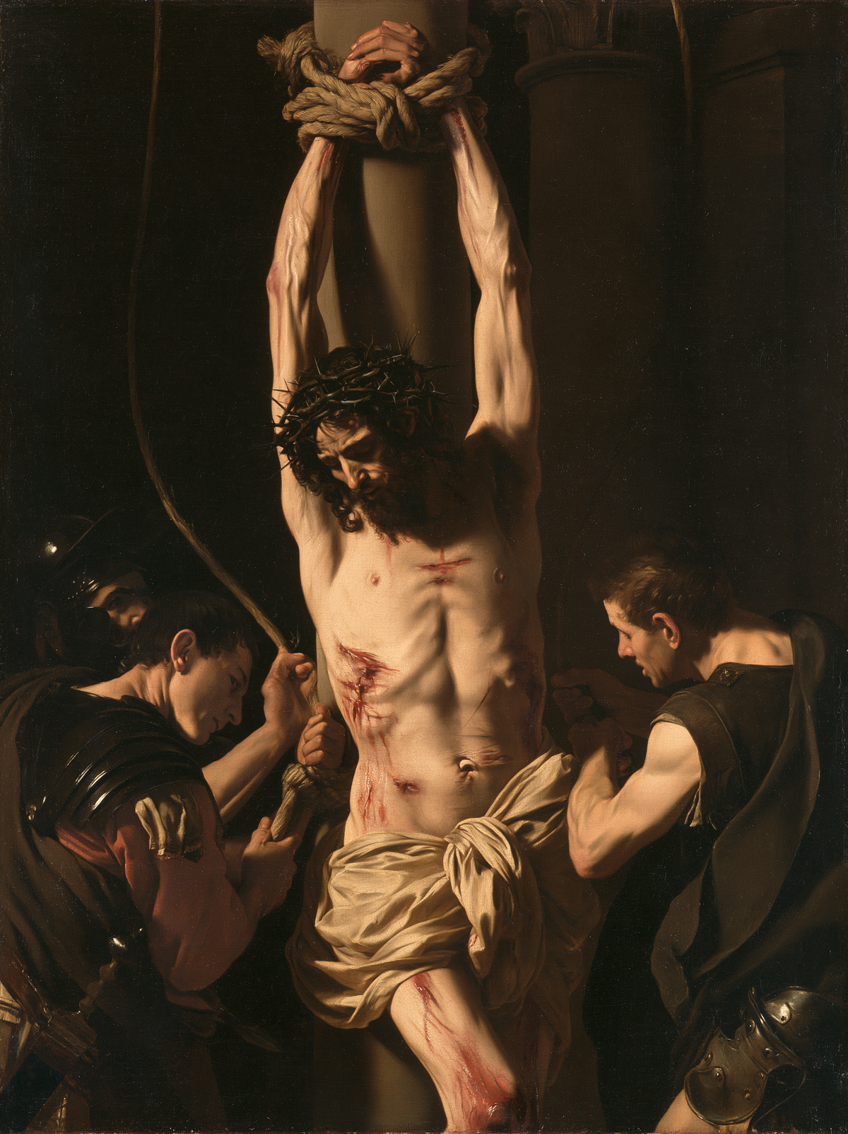 La Flagellation du Christ — Caravage - ténébrisme · Portrait n° 11