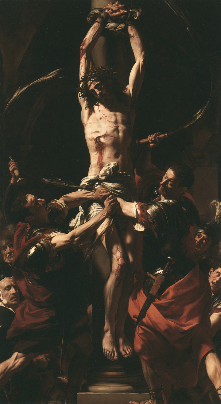 La Flagellation du Christ — Les Courbes et la verticale