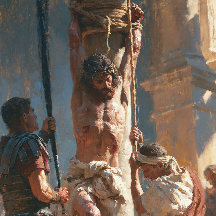 La Flagellation du Christ — Le Pilier et le ciel bleu