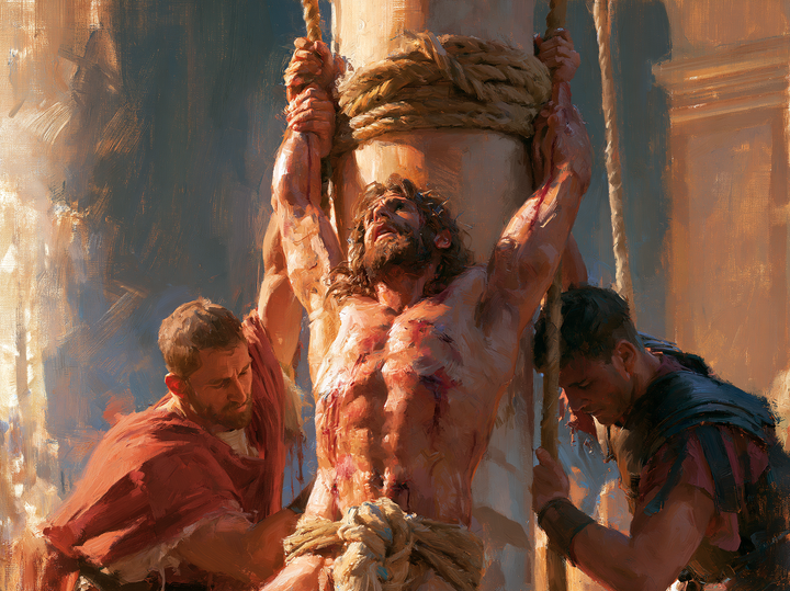 La Flagellation du Christ — Les Bras dans l’or du jour