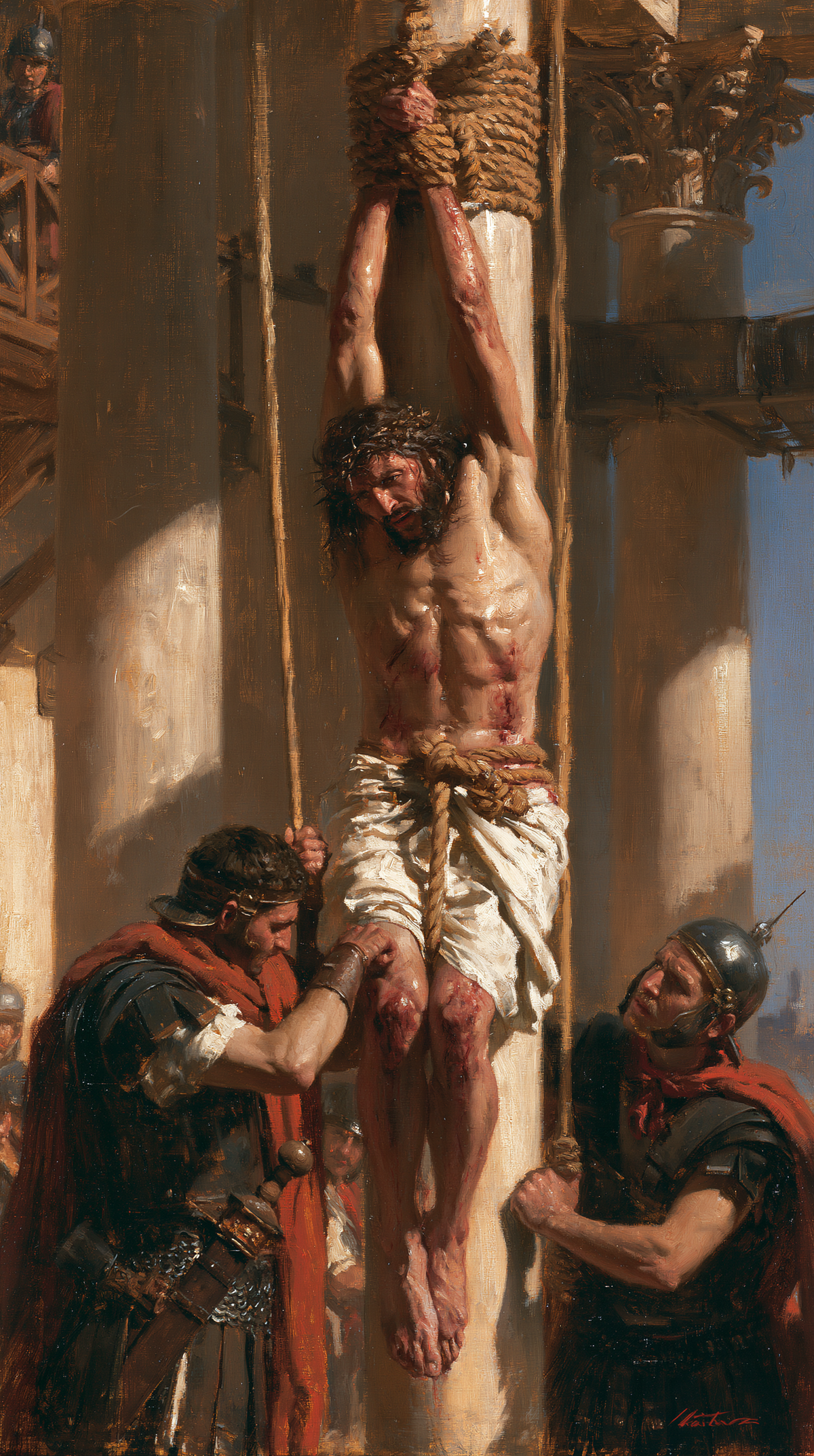 La Flagellation du Christ — Impressionniste · Portrait n° 8 — art chrétien