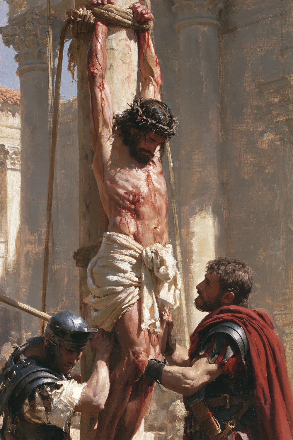 La Flagellation du Christ — Impressionniste · Portrait n° 9 — art chrétien