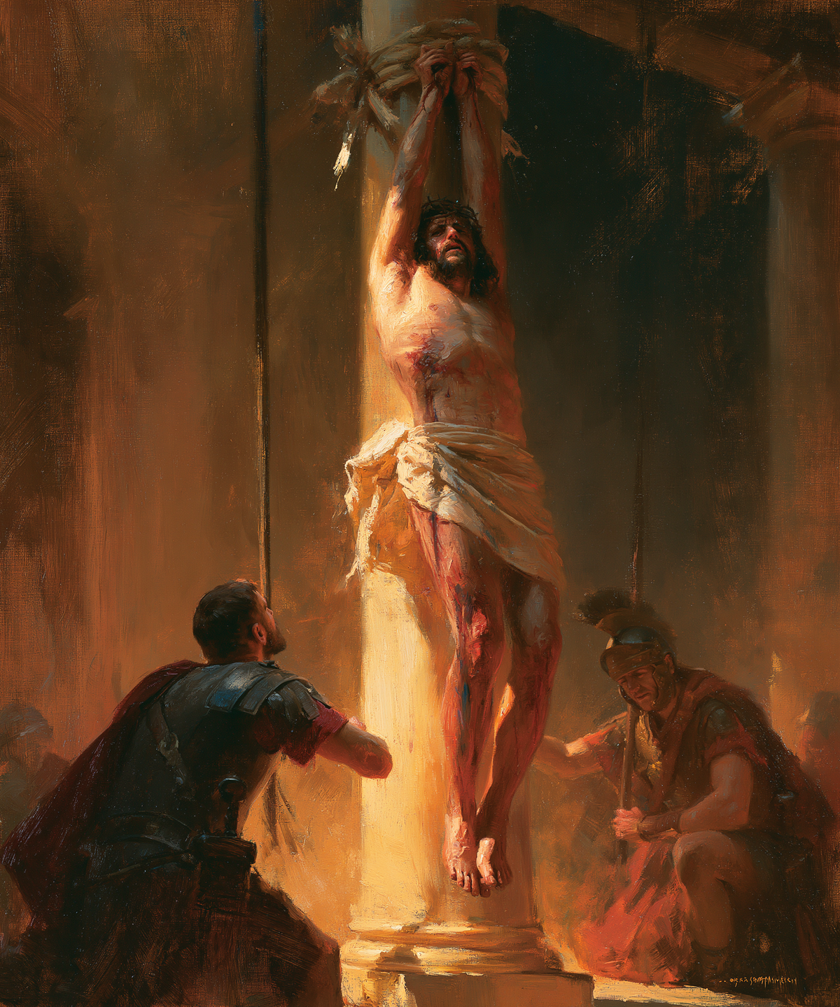 La Flagellation du Christ — Impressionniste · Portrait n° 17 — art chrétien