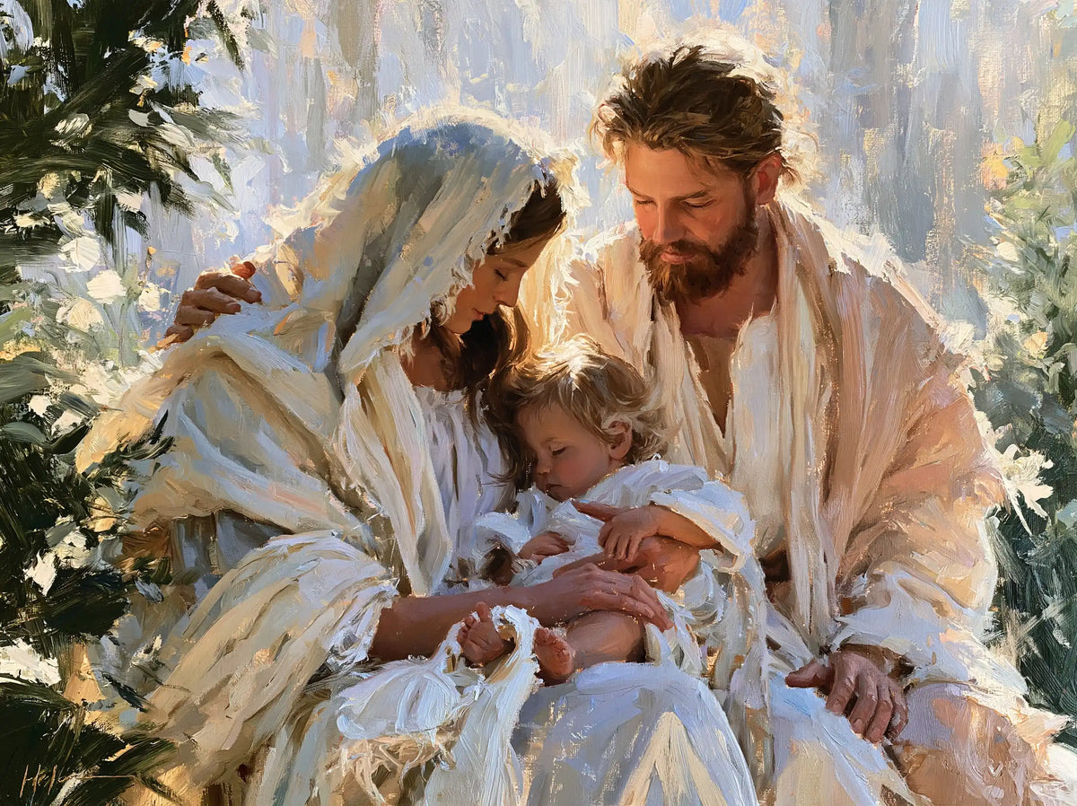 La Sainte Famille — Le Bras protecteur au jardin