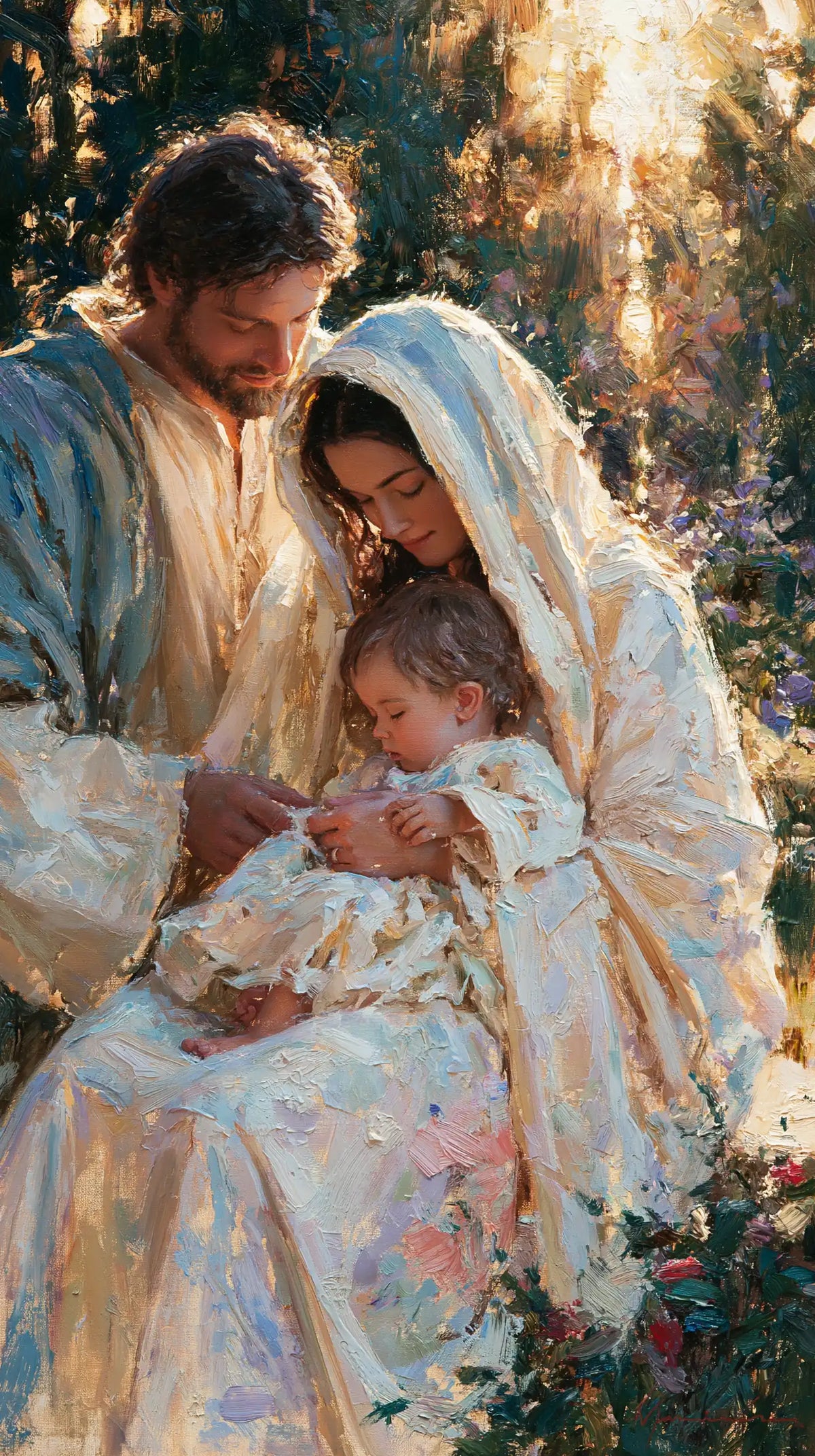 La Sainte Famille — Le Sommeil au jardin scintillant