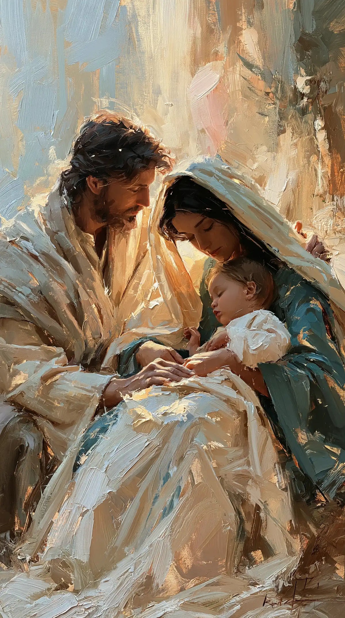 La Sainte Famille — Les Mains dans la clarté montante