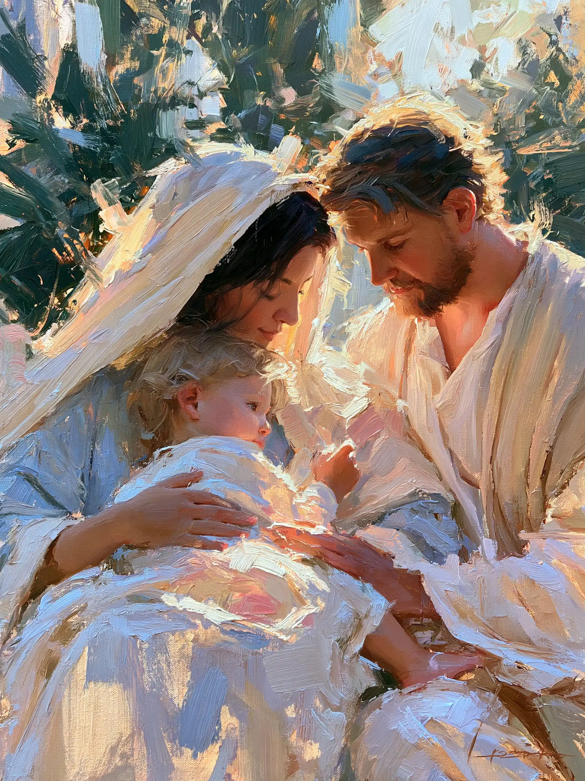 La Sainte Famille — La Tendresse au jardin des ombres vertes
