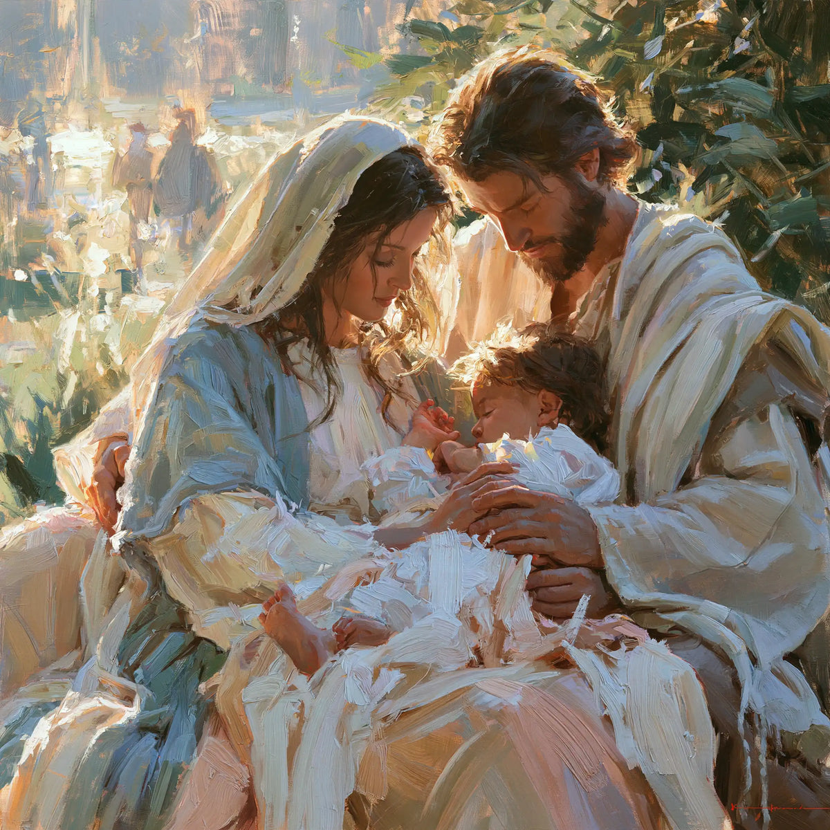 La Sainte Famille — La Rencontre des regards tendres