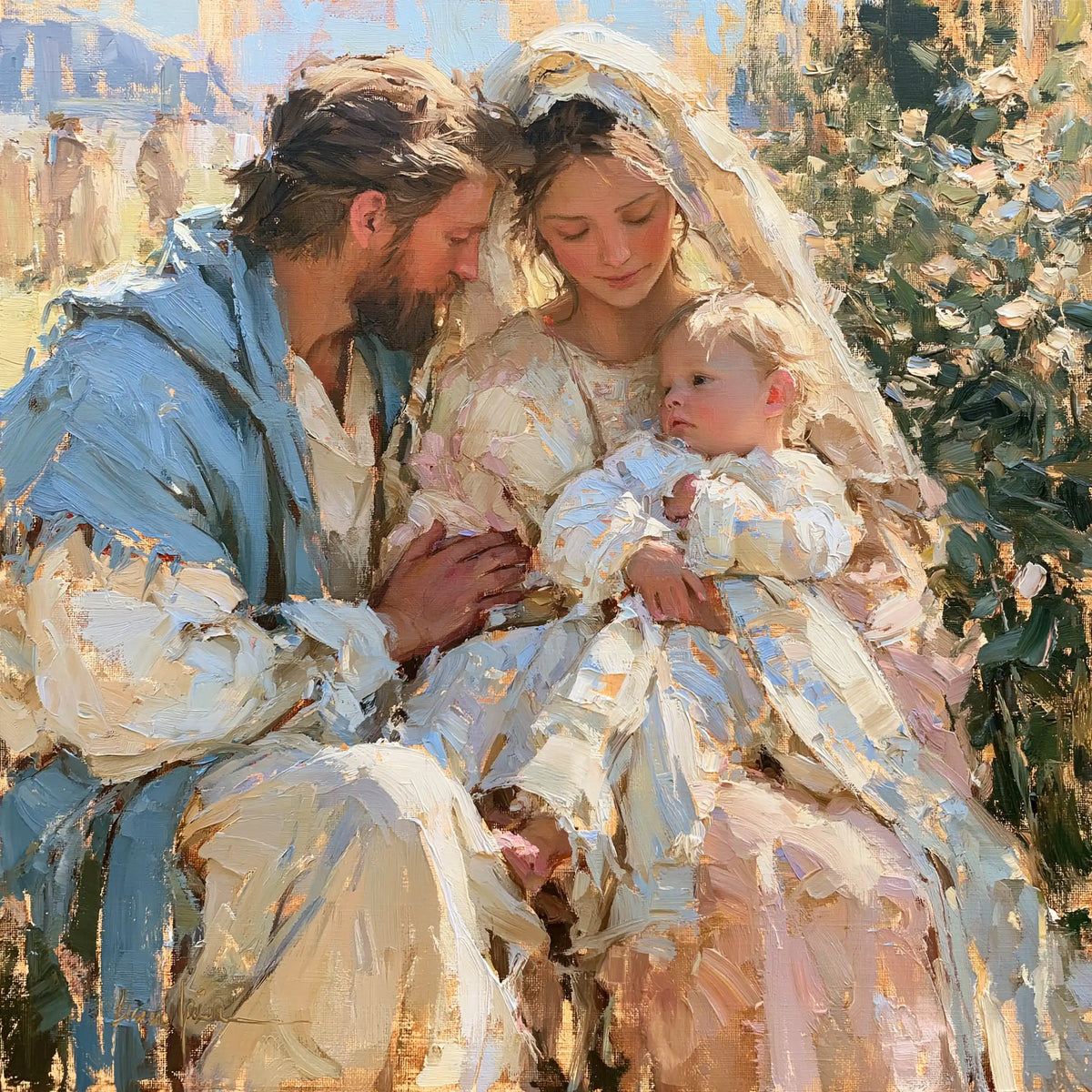 La Sainte Famille — L’Éveil au jardin des reflets