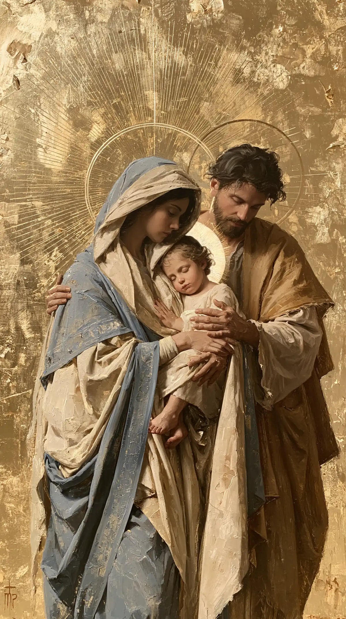 La Sainte Famille — L’Enfant au milieu de l’or immense