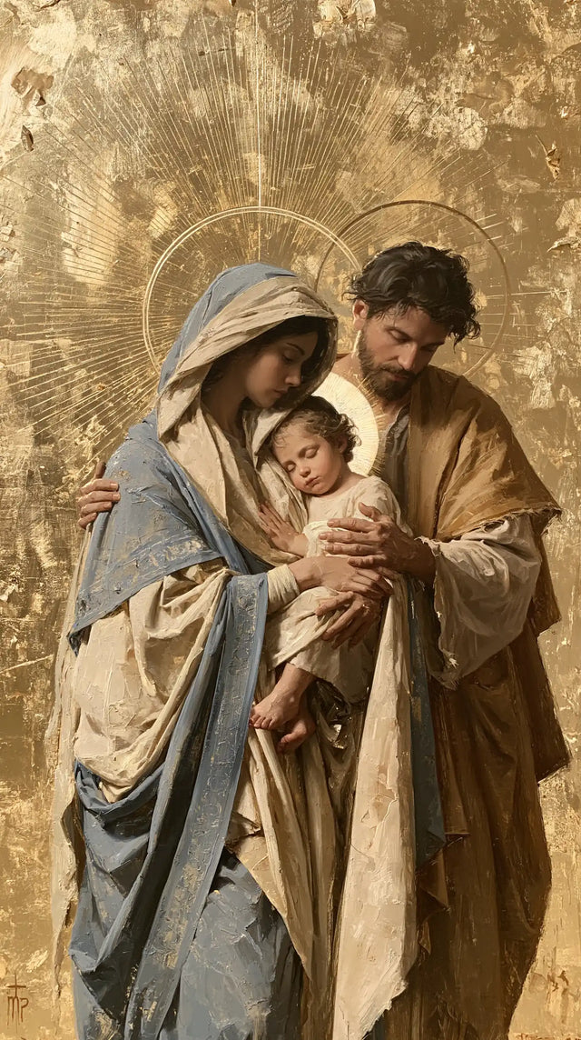 La Sainte Famille — L’Enfant au milieu de l’or immense