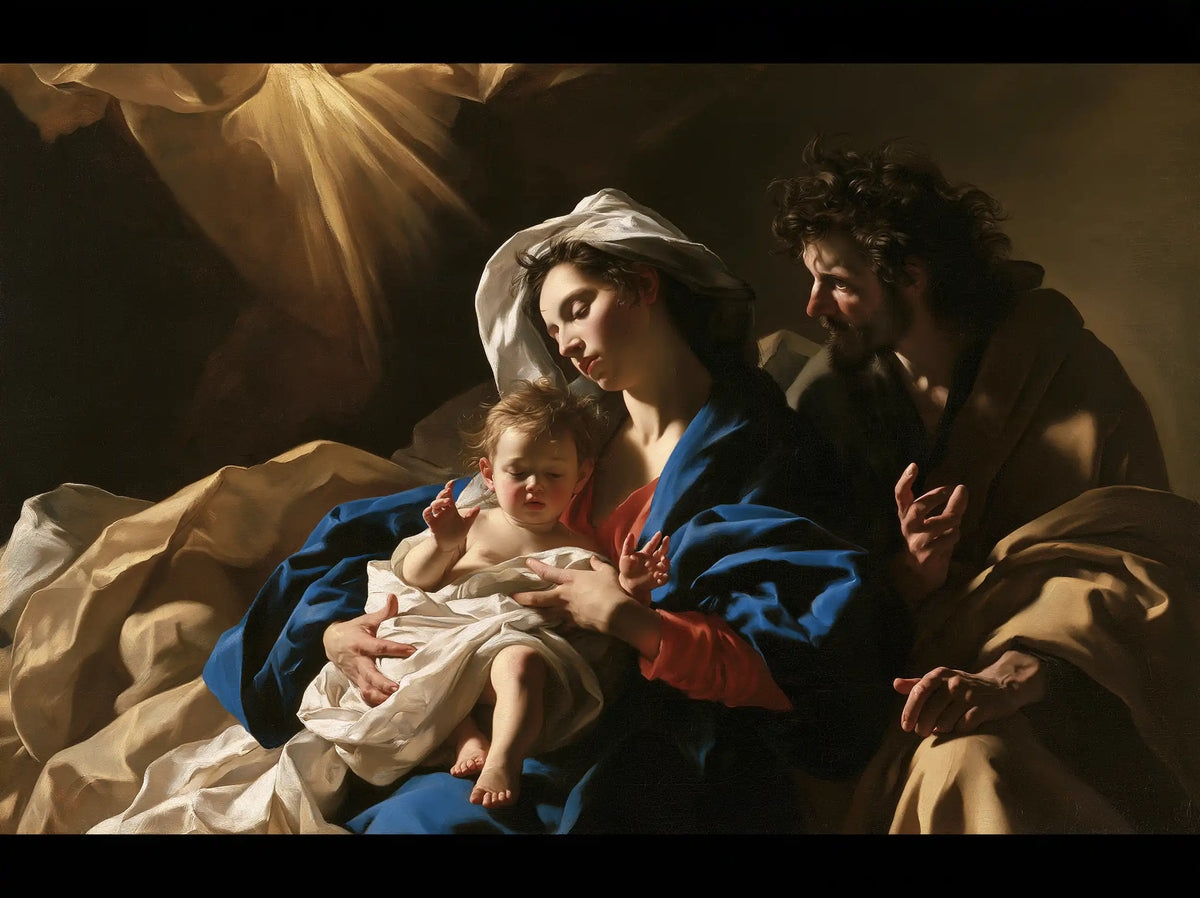La Sainte Famille — La Lumière sur le manteau de velours