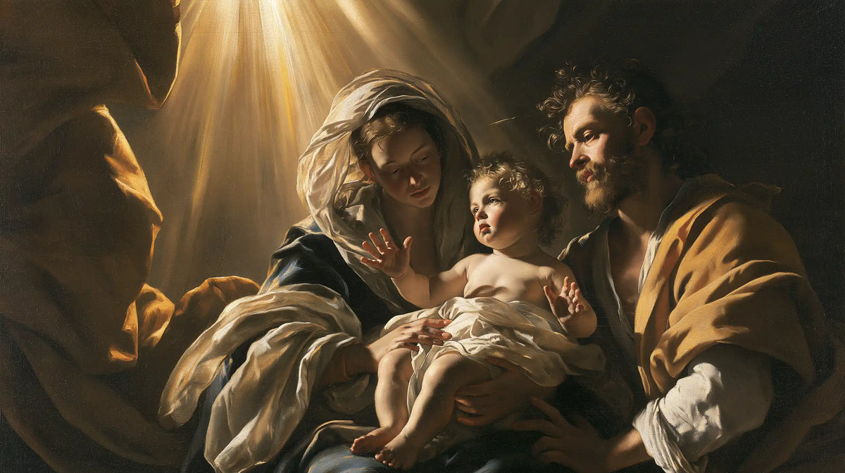 La Sainte Famille — Le Berceau sous le rayon oblique