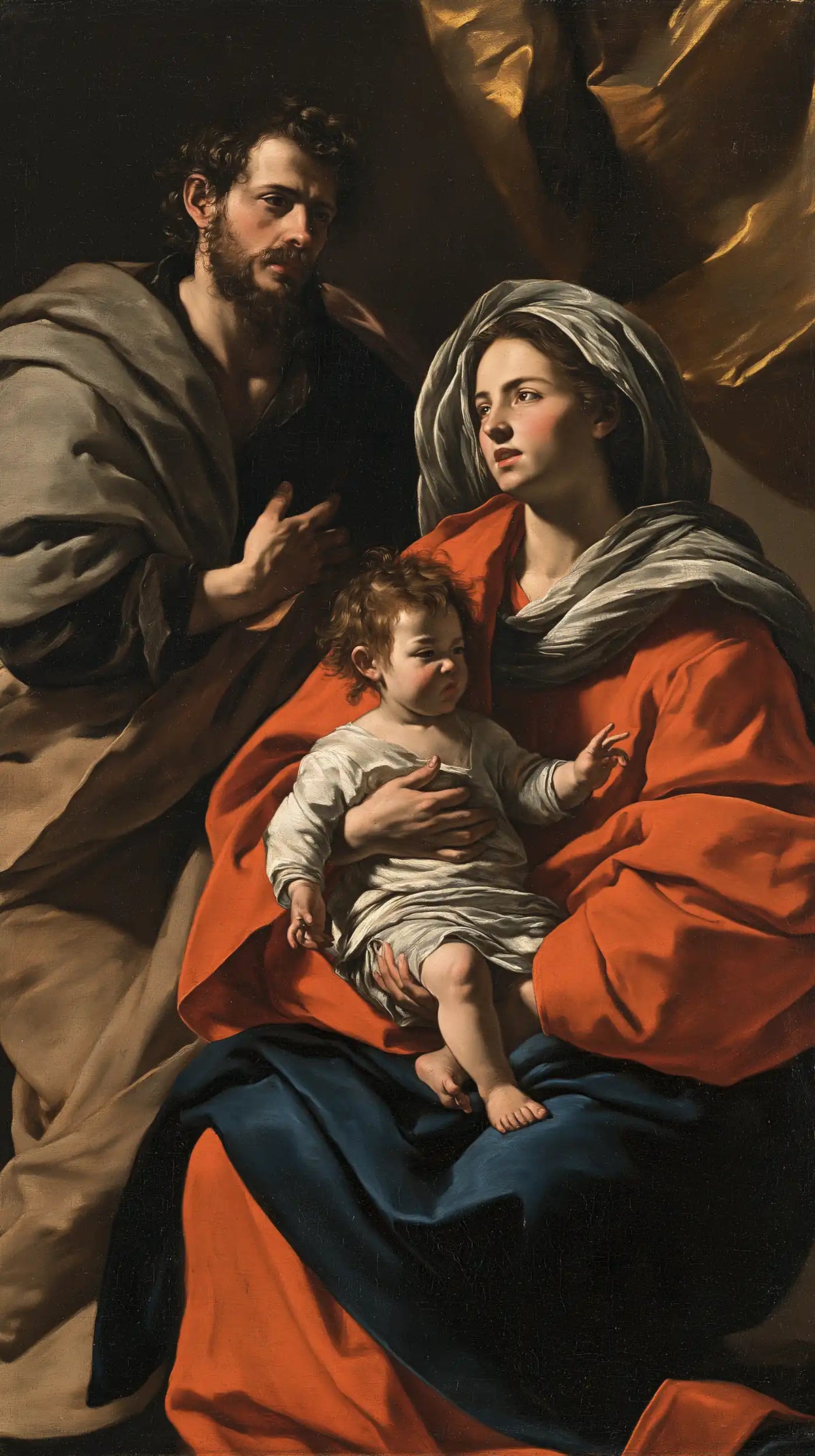 La Sainte Famille — L’Espérance dans le rouge et le bleu