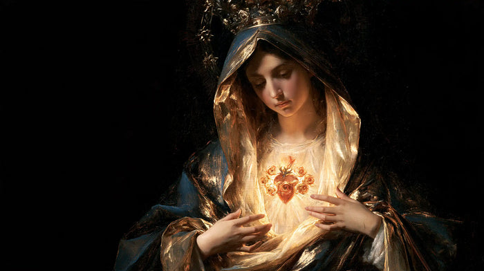 Le Cœur immaculé de Marie — Les Doigts dans la clarté du cœur