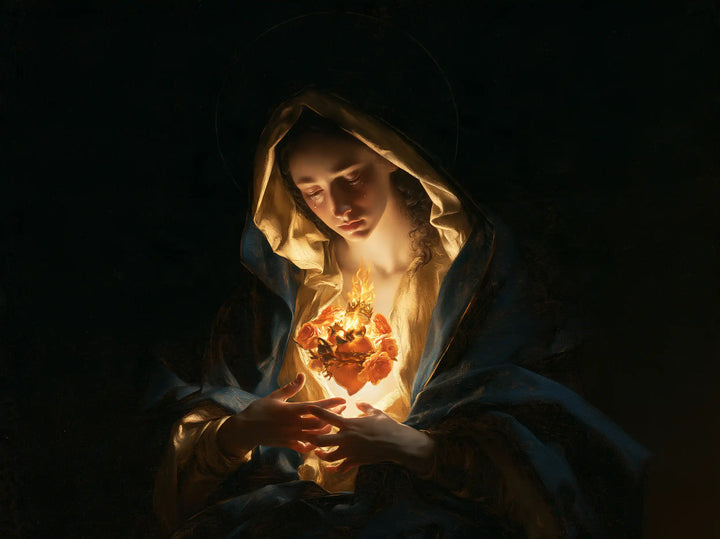 Le Cœur immaculé de Marie — Le Regard recueilli sur les fleurs de feu