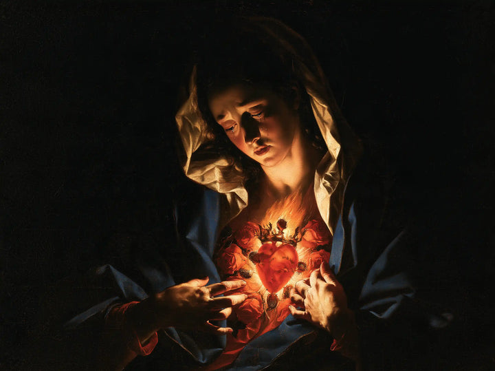 Le Cœur immaculé de Marie — La Lumière rouge au creux des doigts