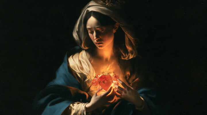 Le Cœur immaculé de Marie — Le Cœur accueilli dans les paumes