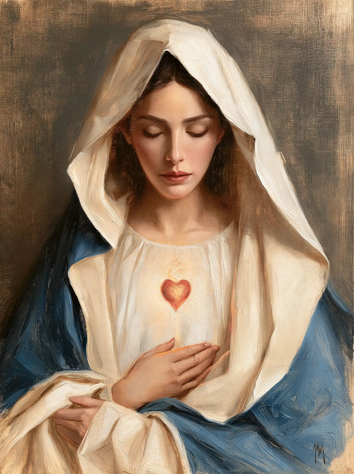 Le Cœur immaculé de Marie — Le Petit Cœur dans la blancheur tranquille