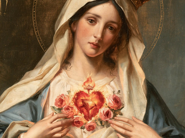 Le Cœur immaculé de Marie — Le Cœur vivant dans la ronde rose