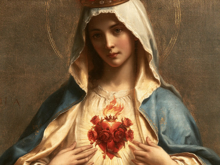 Le Cœur immaculé de Marie — La Flamme haute et le bouquet sombre
