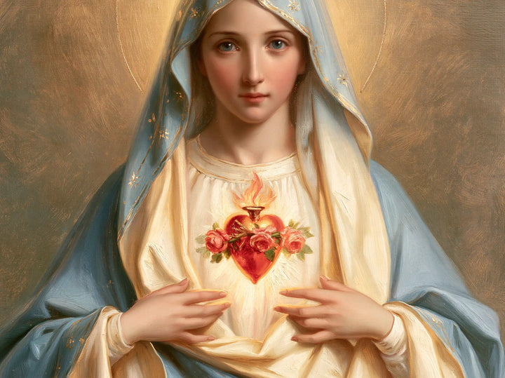 Le Cœur immaculé de Marie — Le Cœur entre deux gestes paisibles